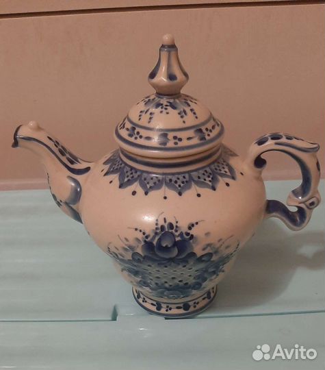 Чайник заварочный СССР гжель