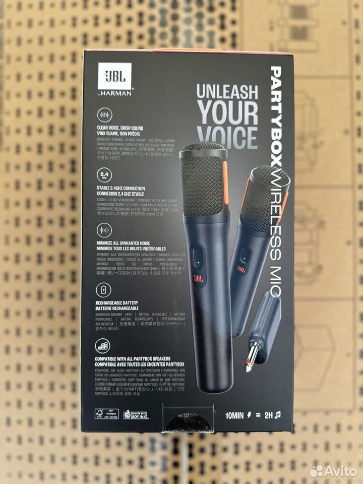 Беспроводной микрофон JBL PartyBox Wireless Mic