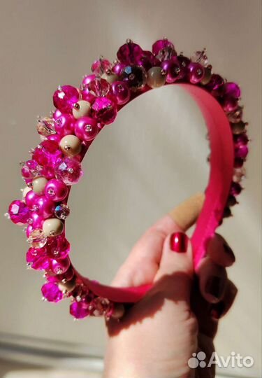 Ободок для волос ручной работы