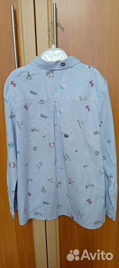 Рубашка для девочки школьная 128см