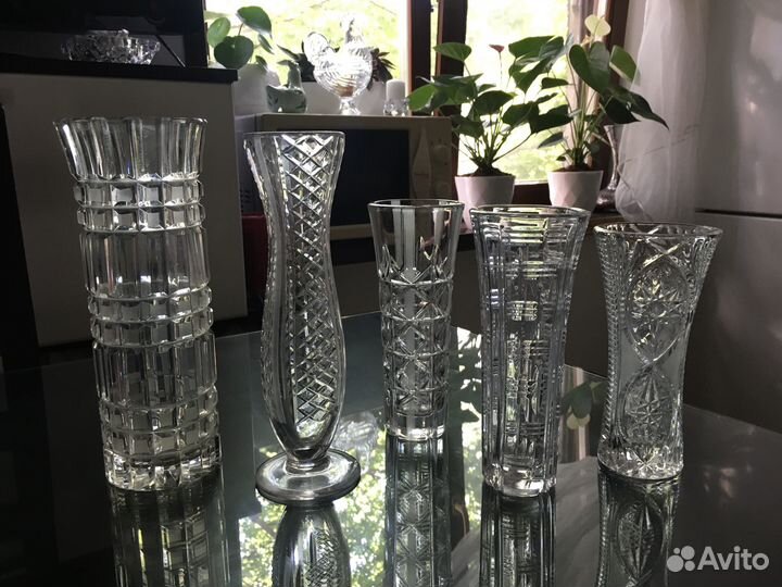 Вазы для цветов хрусталь СССР