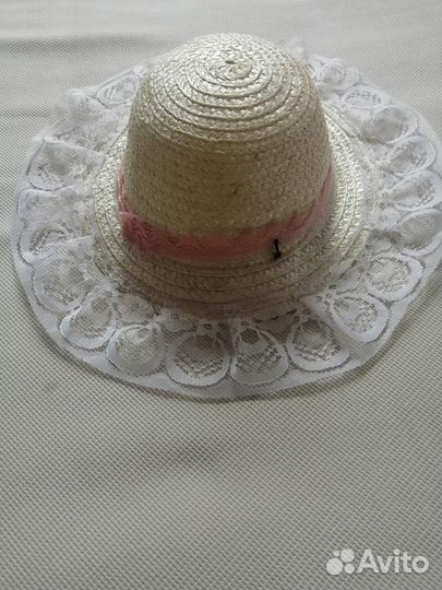 Детская шляпа соломенная
