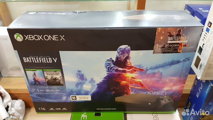 Xbox ONE X 1тб + 20 игр