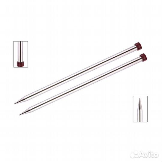 Спицы прямые Nova Metal KnitPro, 35см, 2,50мм 102