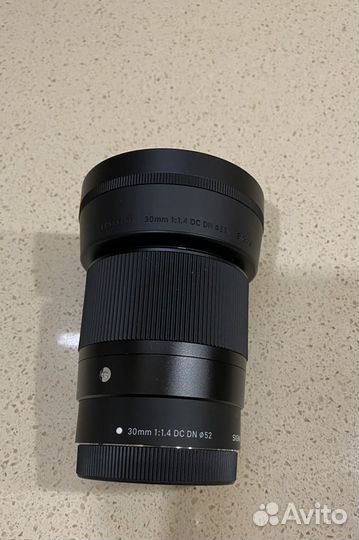 Объектив Sigma AF 30mm f/1.4 DC DN Canon