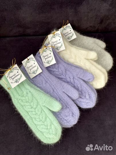 Варежки ручной работы в наличие