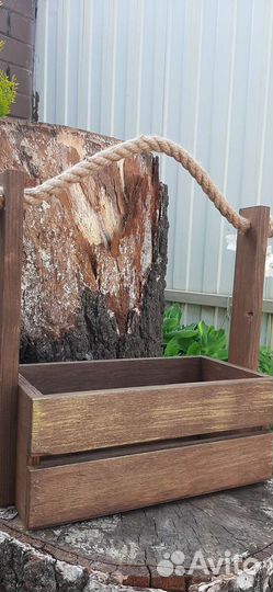 Ящик деревянный подарочный