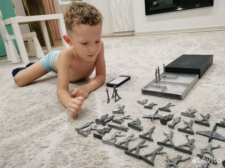 Солдатики оловянные СССР набор коробка матросы