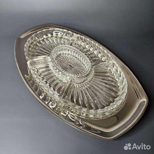 Хрустальная менажница