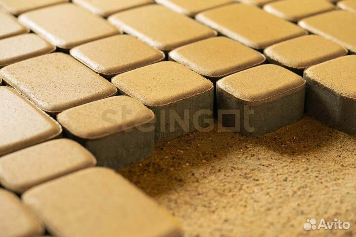 Тротуарная плитка Классика Steingot желтая