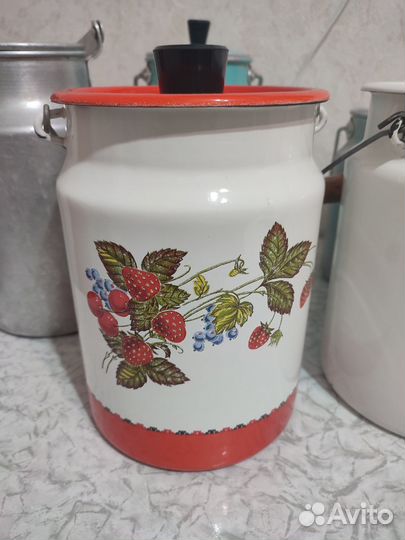 Бидоны эмалированные и алюминиевые СССР