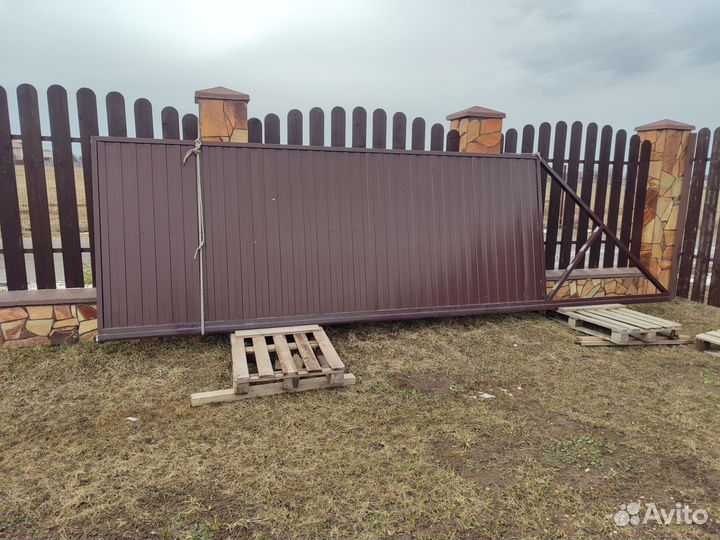 Откатные ворота б/у