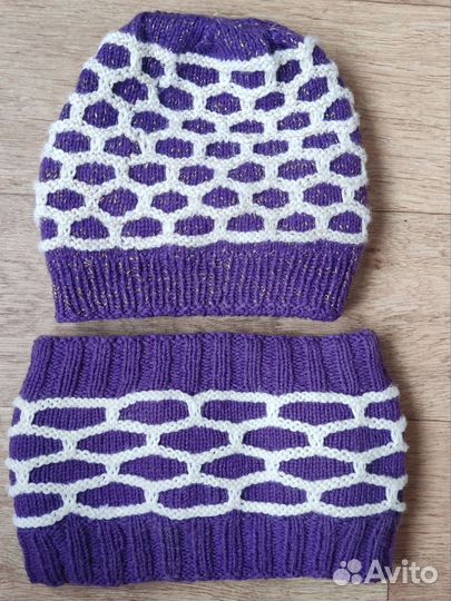 Шапка и снуд, комплект