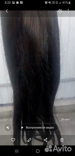 Натуральные волосы на трессах