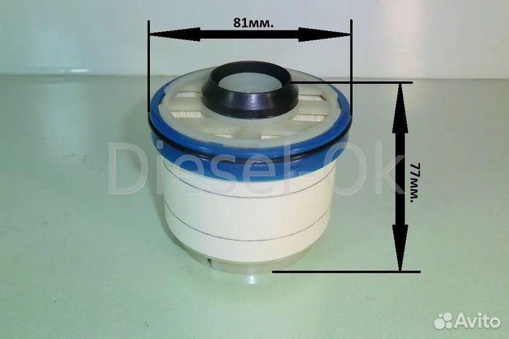 Фильтр топливный 1kdftv 23300-0L020 23390-yzza2