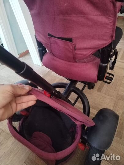 Велосипед коляска с ручкой