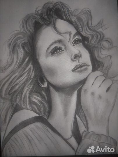 Портрет по фото карандашом на заказ