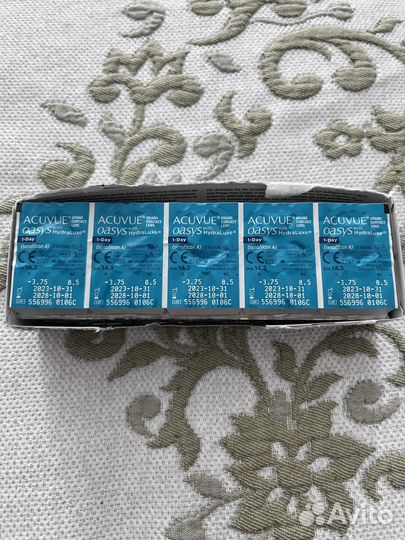 Линзы acuvue oasys -3.75 / 8.5