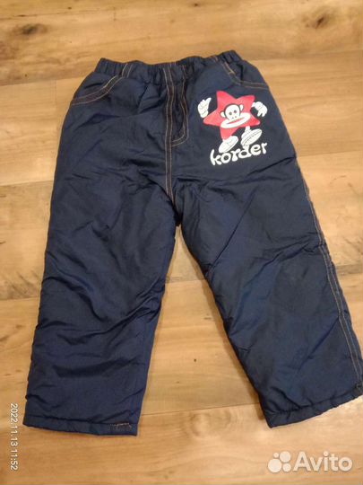 Новые Зимние брюки 86-92