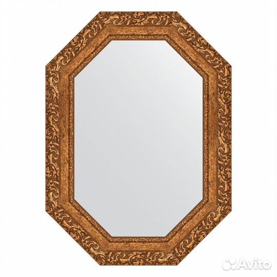 Зеркало Evoform Octagon BY 7145 55x75 виньетка бр