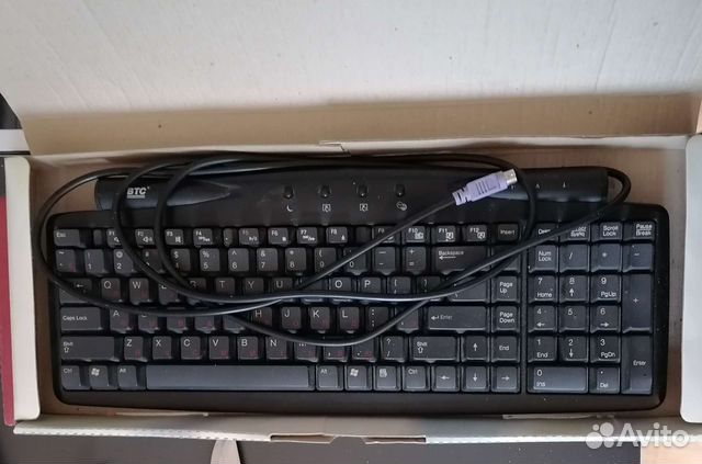 Компьютерная проводная клавиатура и мышь. Новые