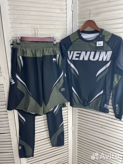 Рашгард мужской комплект 3 в 1 Venum