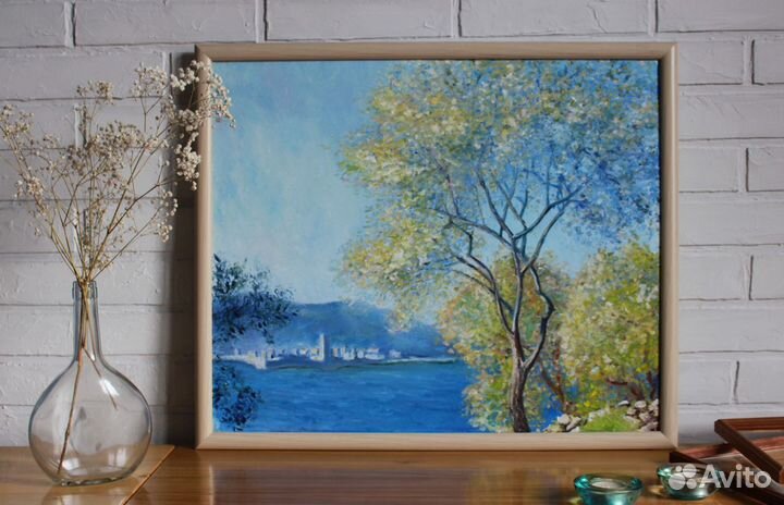 Картина маслом по мотиву Моне