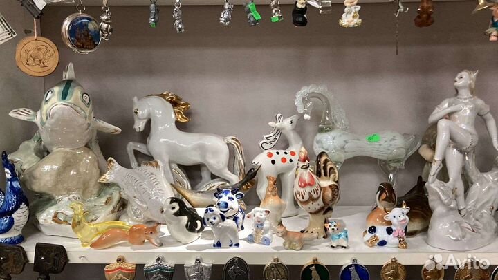Фарфоровые статуэтки лфз, дулево, конаково