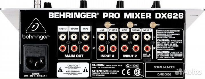 Микшер Behringer DX626 DJ