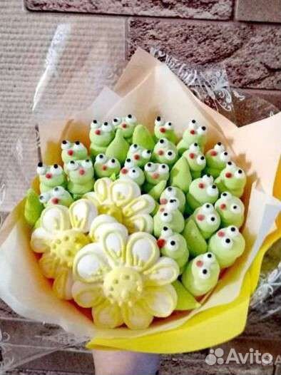 Букеты из маршмеллоу