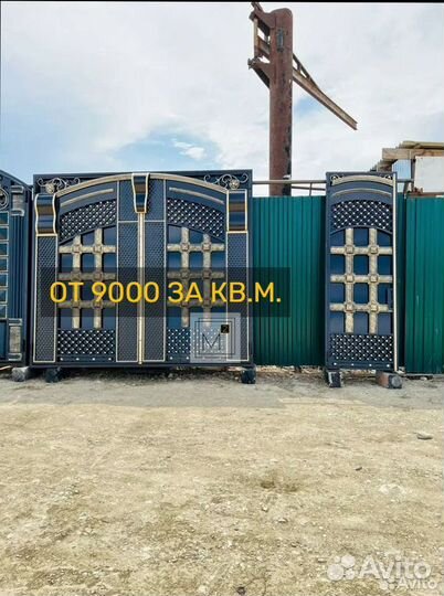 Ворота в Карабудахкенте лофт на заказ