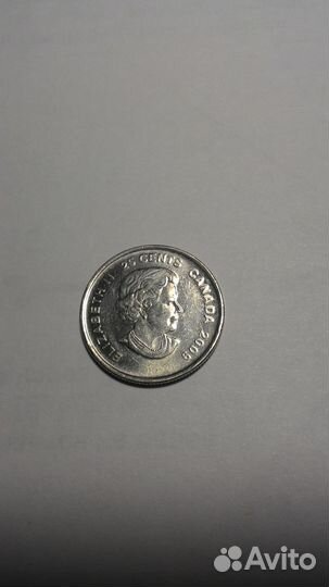 Монеты Канады (25,10,5,1 цент)