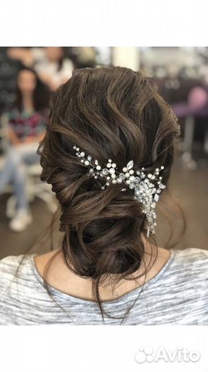 Свадебные украшения ободок серьги веточки