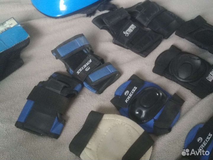 Велошлем детский с наколенниками и нарукавниками