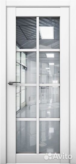 Двери межкомнатные с решеткой стеклянные