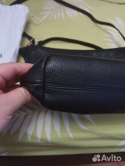 Сумка натуральная кожа furla черная