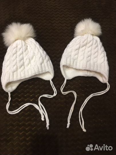 Шапки для двойняшек