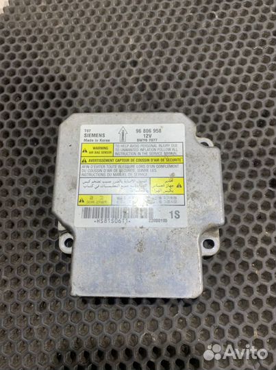 Блок SRS AirBag Chevrolet Aveo T250 Авео