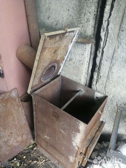 Печь буржуйка для гаража садовая