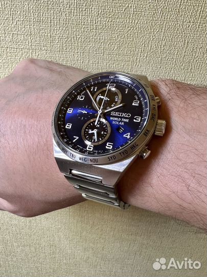 Редкие Seiko world time chronograph