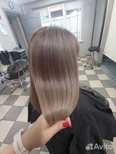 Окрашивание волос в тон. Аиртач. Мелирование