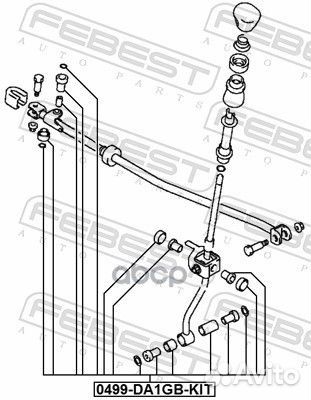 Ремкомплект кулисы кпп подходит для mitsubishi