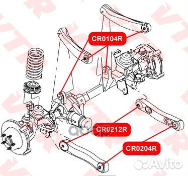 Сайлентблок рычага передней подвески VTR 414