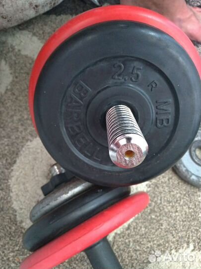 Гантели разборные обрезиненные