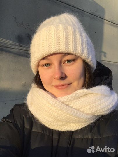 Женская шапка мохер