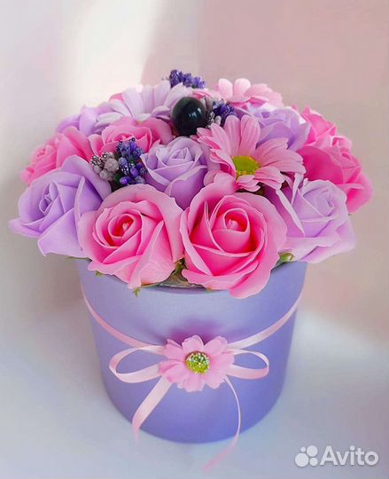 Розы из мыла