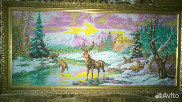 Картина-вышивка ручная