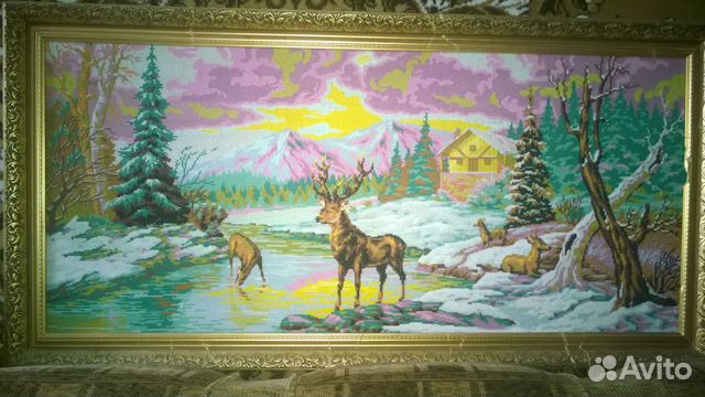 Картина-вышивка ручная