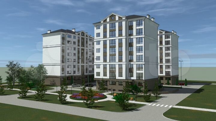 2-к. квартира, 60,9 м², 4/8 эт.