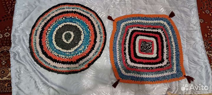 Вязанные коврики